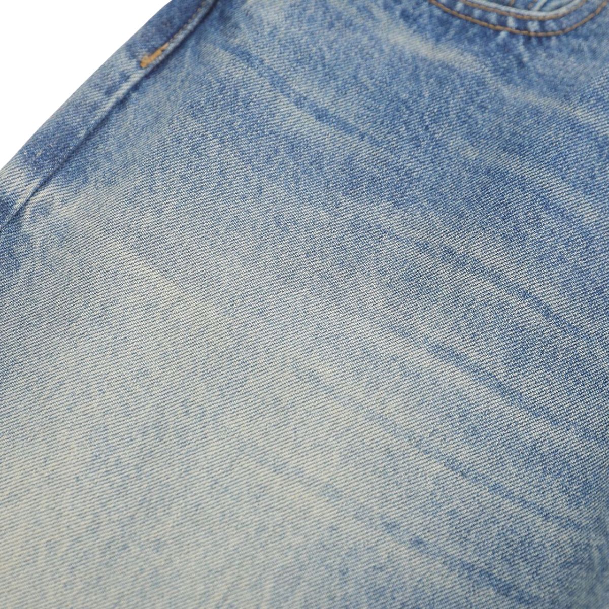 Vintage Washed Whiskered Slim Flare Jeans
