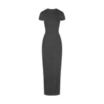 Vintage Wash Ribbed Tee Maxi Dress