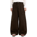Vintage Baggy Paneled Straight-Leg Cargo Pants