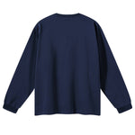 Solid Loose Fit Side Split Hem Long Sleeve T-Shirt