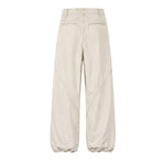 Striped Corduroy Patchwork Relaxed Fit Multi-Pocket Utility Cargo Pants