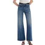 Risen Women's High-Rise Wide Leg Jeans