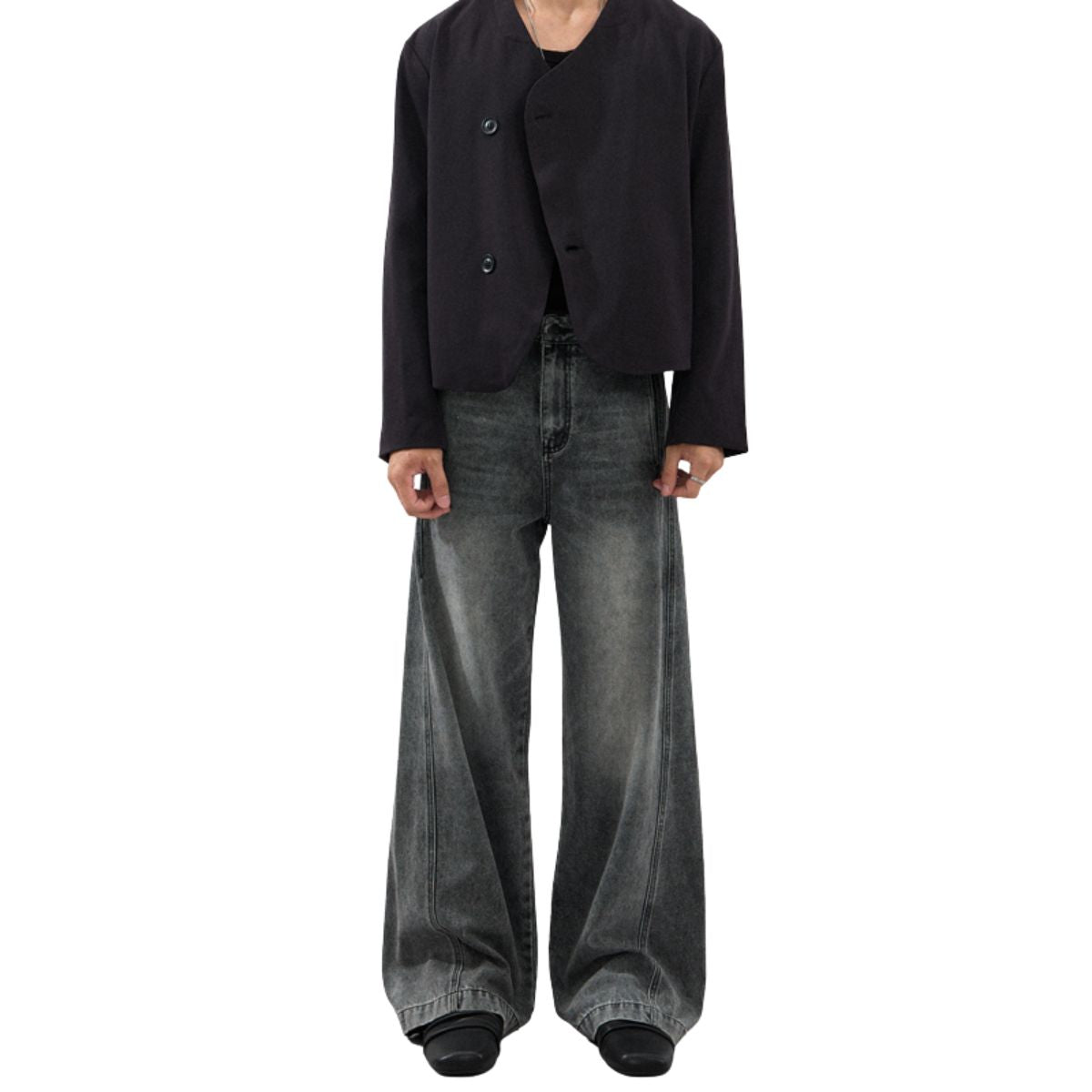 Washed American Streetwear Unisex Jeans