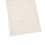 Pantalones de algodón con pierna ancha y color liso
