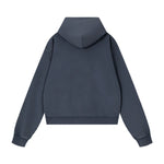 Washed Distressed Loose Casual Hoodie