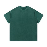 340G Vintage Wash Waffle Knit Relaxed Fit T-Shirt