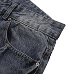 Vintage Whiskered Straight Leg Jeans