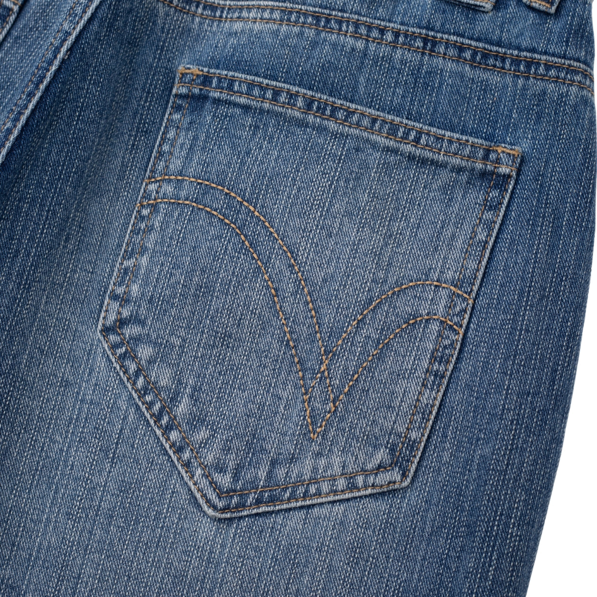 Paris Button Baggy Wide-Leg Denim Jeans
