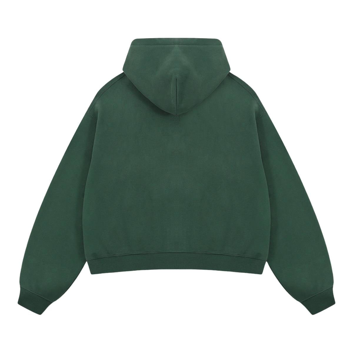 Dual Zipper Fleece Hooded Streetwear Hoodie