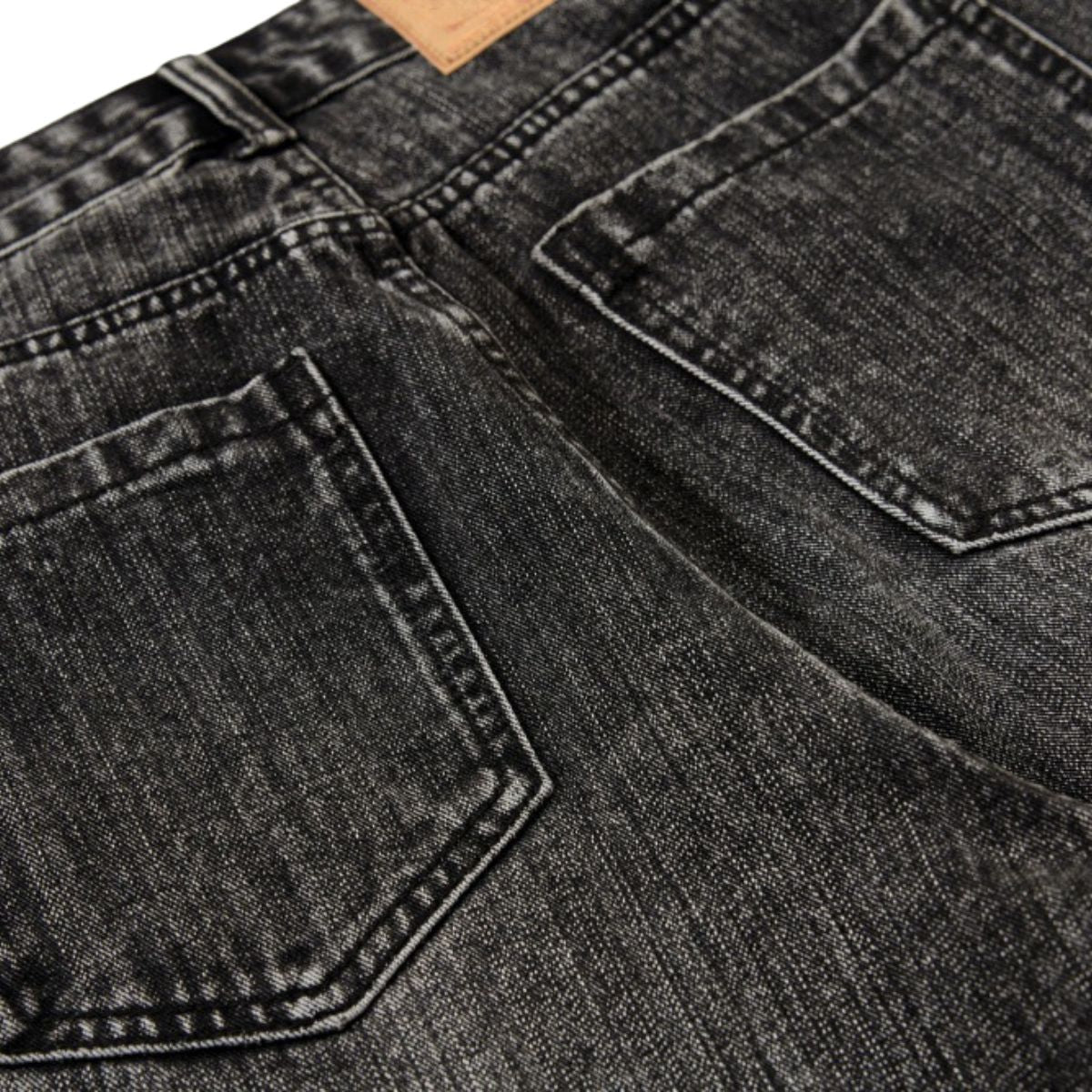 Men's Distressed Washed Denim Wide Leg Pants Punk Paint Splatter