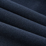 Contrast-Strap Sleeves Cotton Sweatshirt