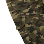 Camouflage Curved‑Blade Cargo Pants