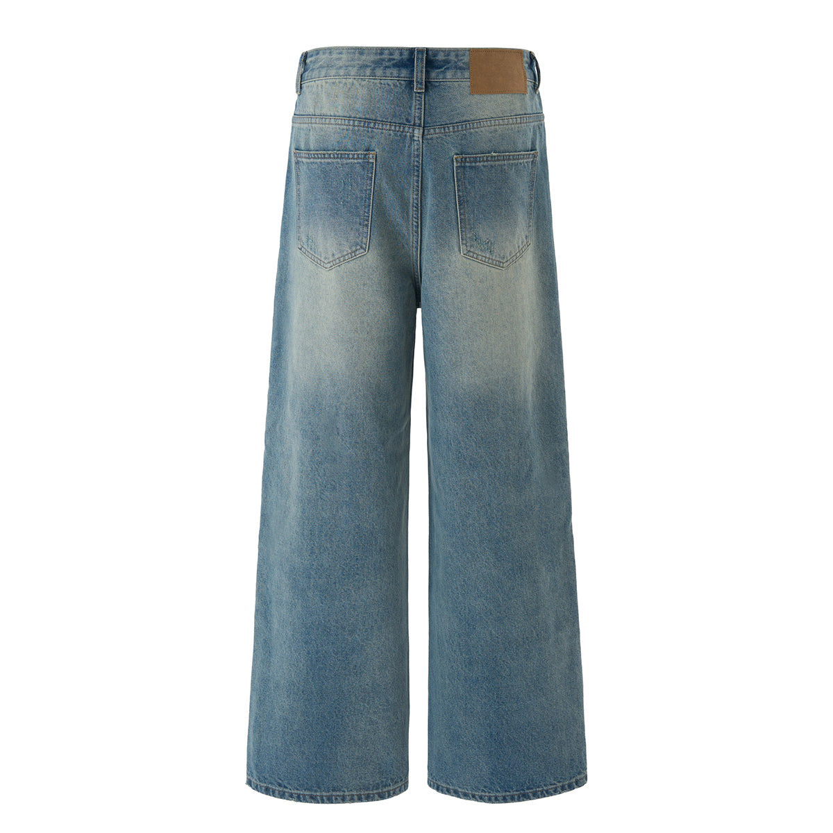 High Rise Wide Leg Vintage Light Wash Jeans