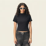 Minimal Textured Knit Fit T-Shirt