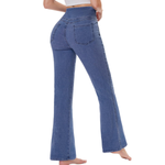 Women's Washed Stretch Knit Bootcut Jeans