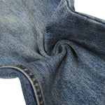 Men's Mid-Rise Straight-Leg Washed Denim Pants â€?Vintage Casual