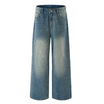 High Rise Wide Leg Vintage Light Wash Jeans