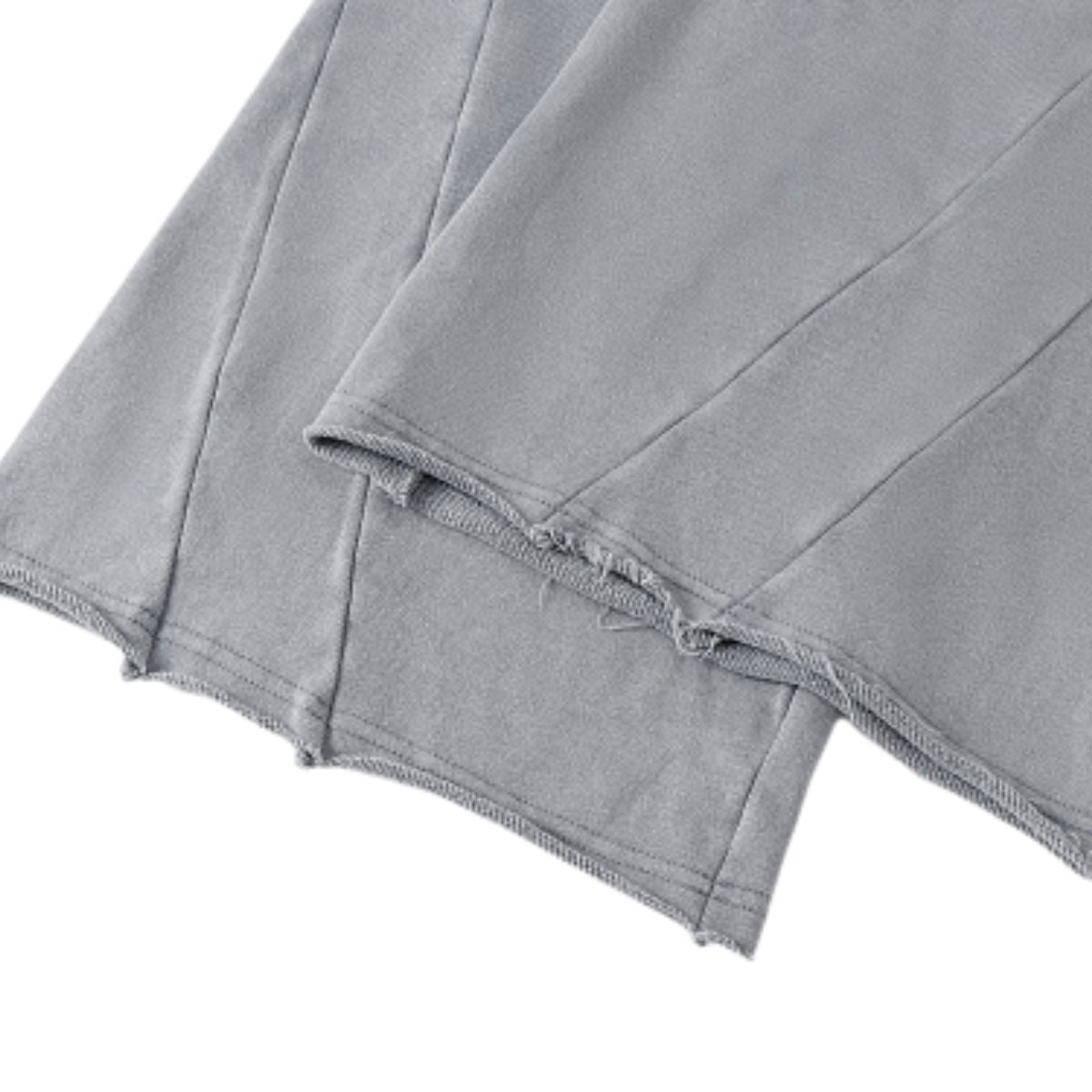 Streetwear Vintage Batik Washed Distressed Spliced Wide Leg Pants