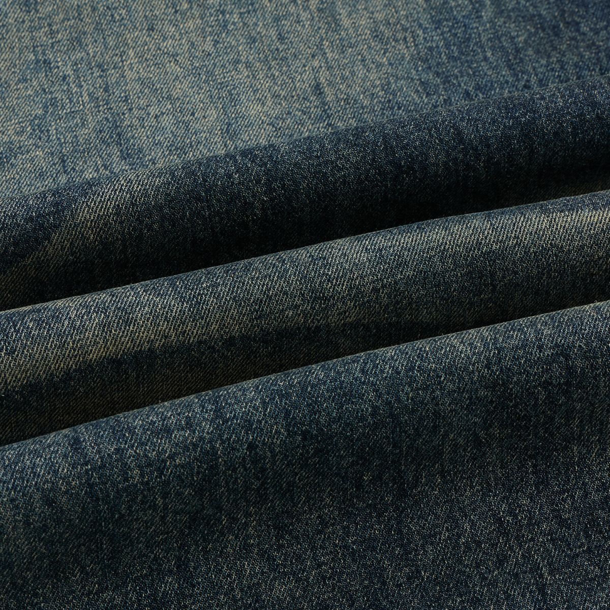 Vintage Washed Relaxed Crinkled Denim Jeans