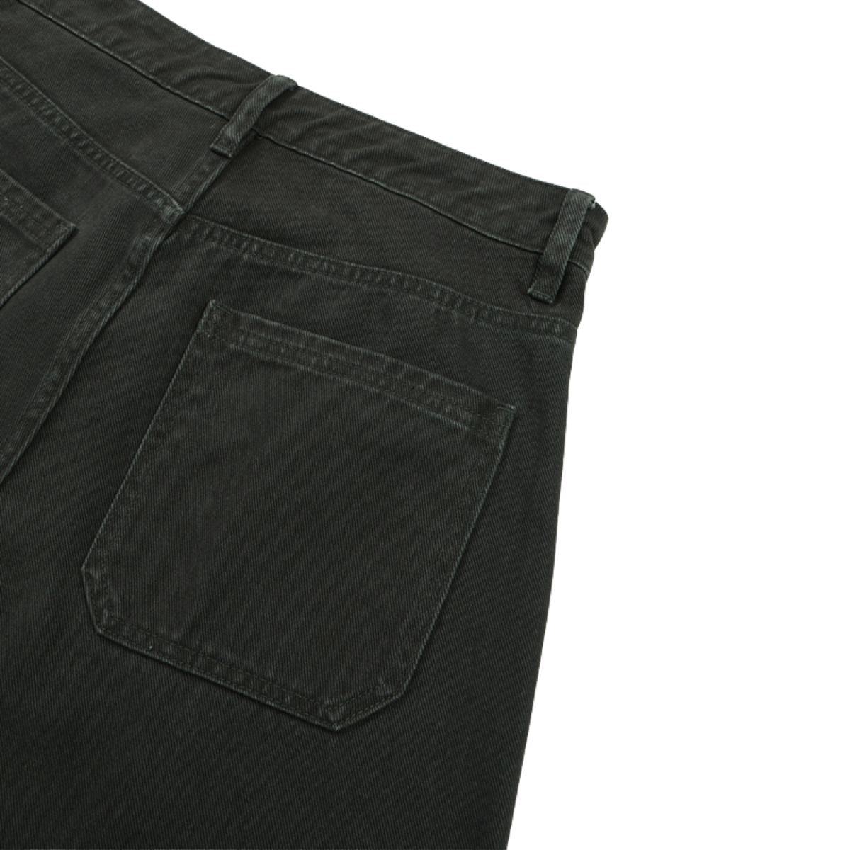 Relaxed Fit Seam Accent Wide‑Leg Trousers