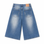 Bermudas con lavado vintage y salpicaduras de tinta