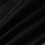 High Street Vintage Washed Raw Denim Wide Leg Curved Jeans