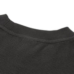 Vintage Waffle Knit Contrast Stitch Oversized T-Shirt