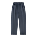 Loose Draped Wide‑Leg Washed Distressed Casual Pants