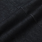 Men's Original Denim Loose Wide-Leg Straight Pants with Contrast Stitching