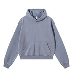Snow Wash Vintage Distressed Ripped Hoodie