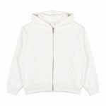 Boxy Cropped 340G Thermal Fleece Zip Hoodie