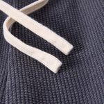 West Coast Waffle Double Waistband Snow Washed Distressed Shorts