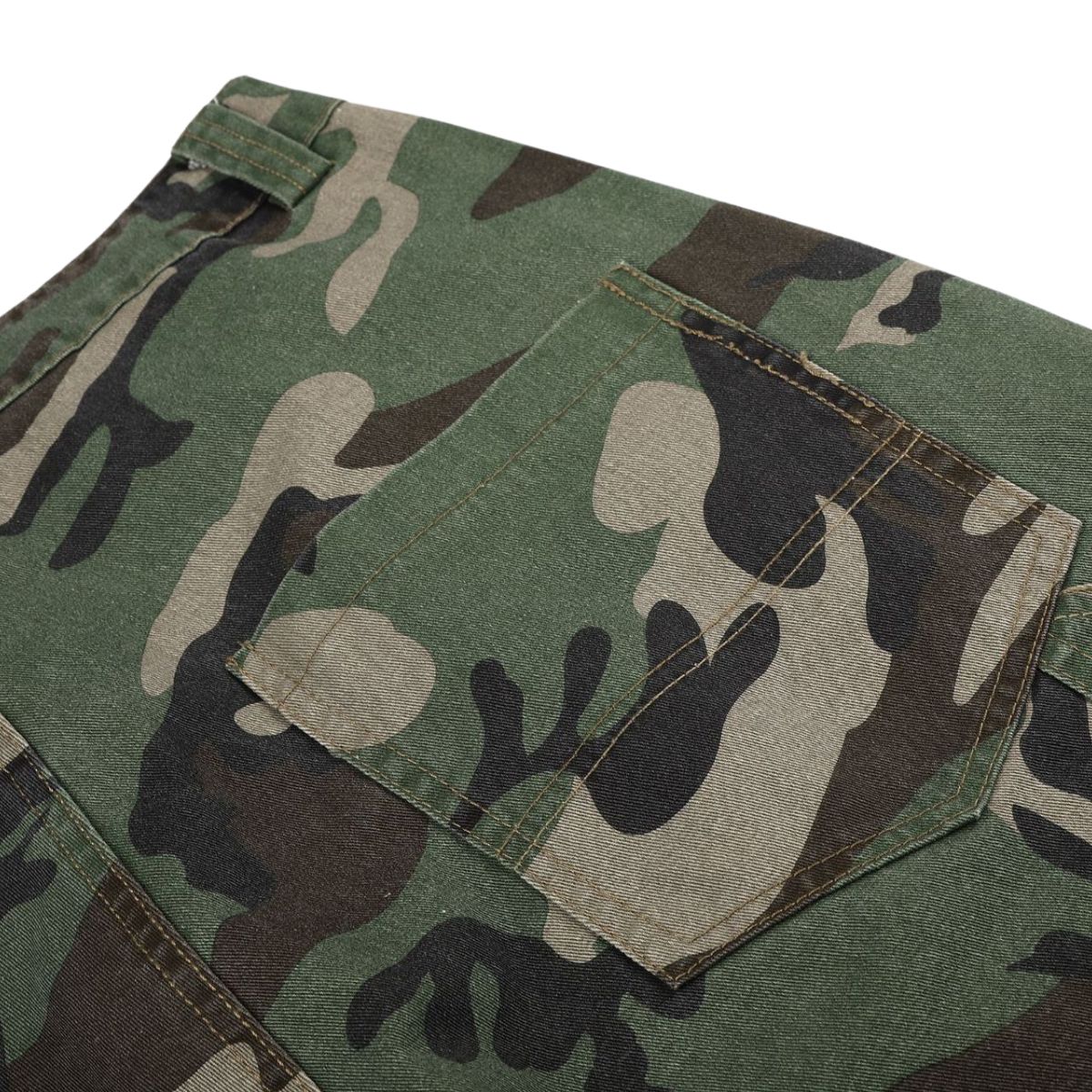 Streetwear Camouflage Patchwork Cargo Pants