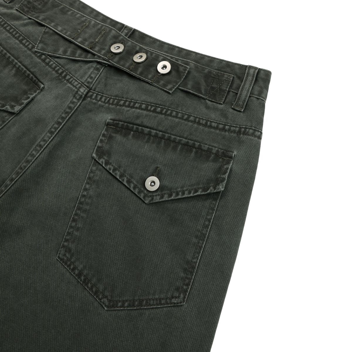 Relaxed Bootcut Pants With Reverse‑Pocket Washed‑Out Fade