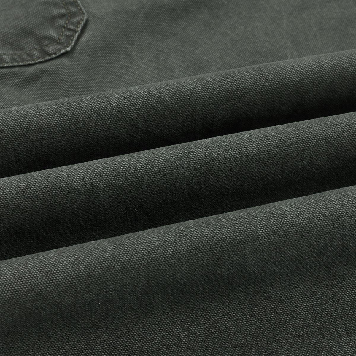 Pearl‑Canvas Martin Dark Green Cargo Pants