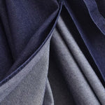 Falda vaquera con bordado de perlas y lavado vintage