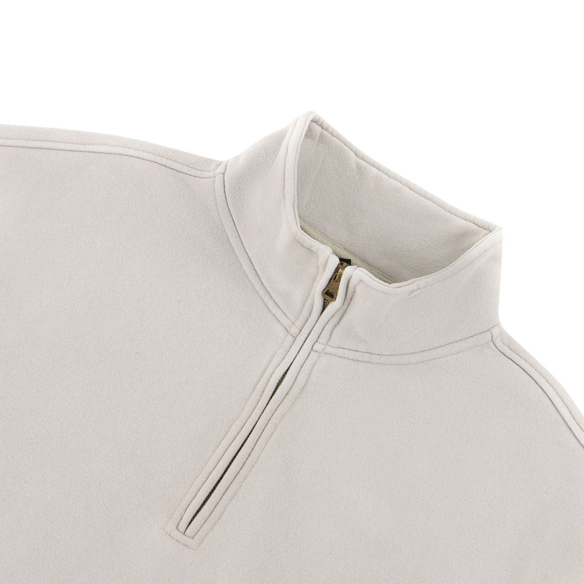 Heavyweight Washed Fleece Stand Collar Zip Sweatshirt
