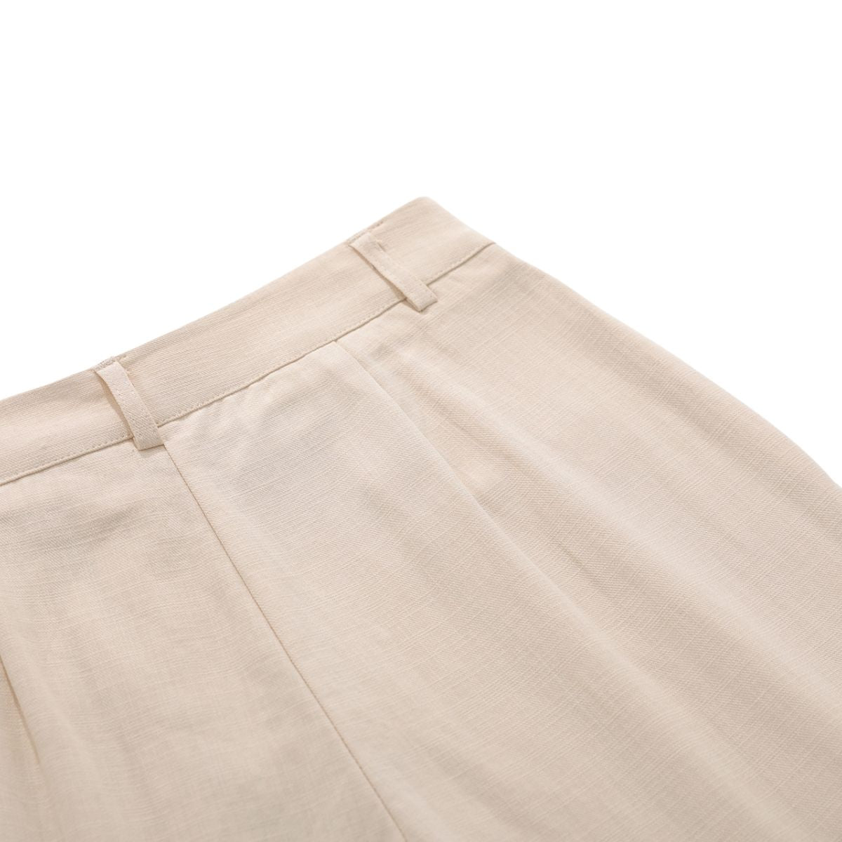 Old Money Cotton Linen Wide Leg Trousers