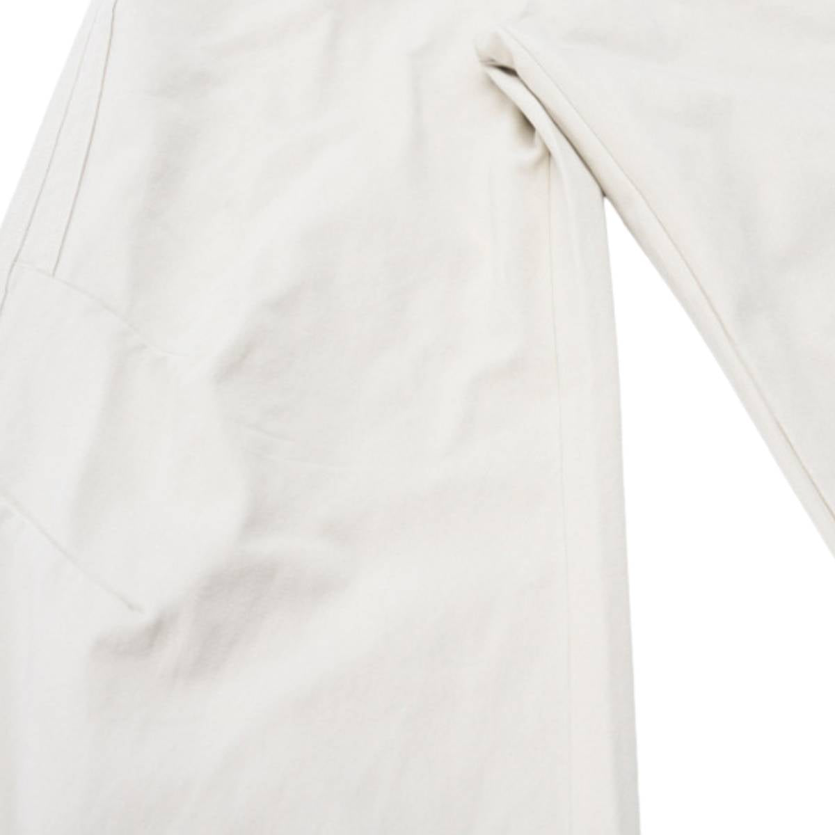 Pantalones de algodón con pierna ancha y color liso