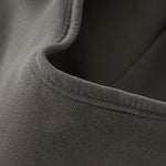 Boxy Contrast Webbing High Neck Face‑Cover Hoodie