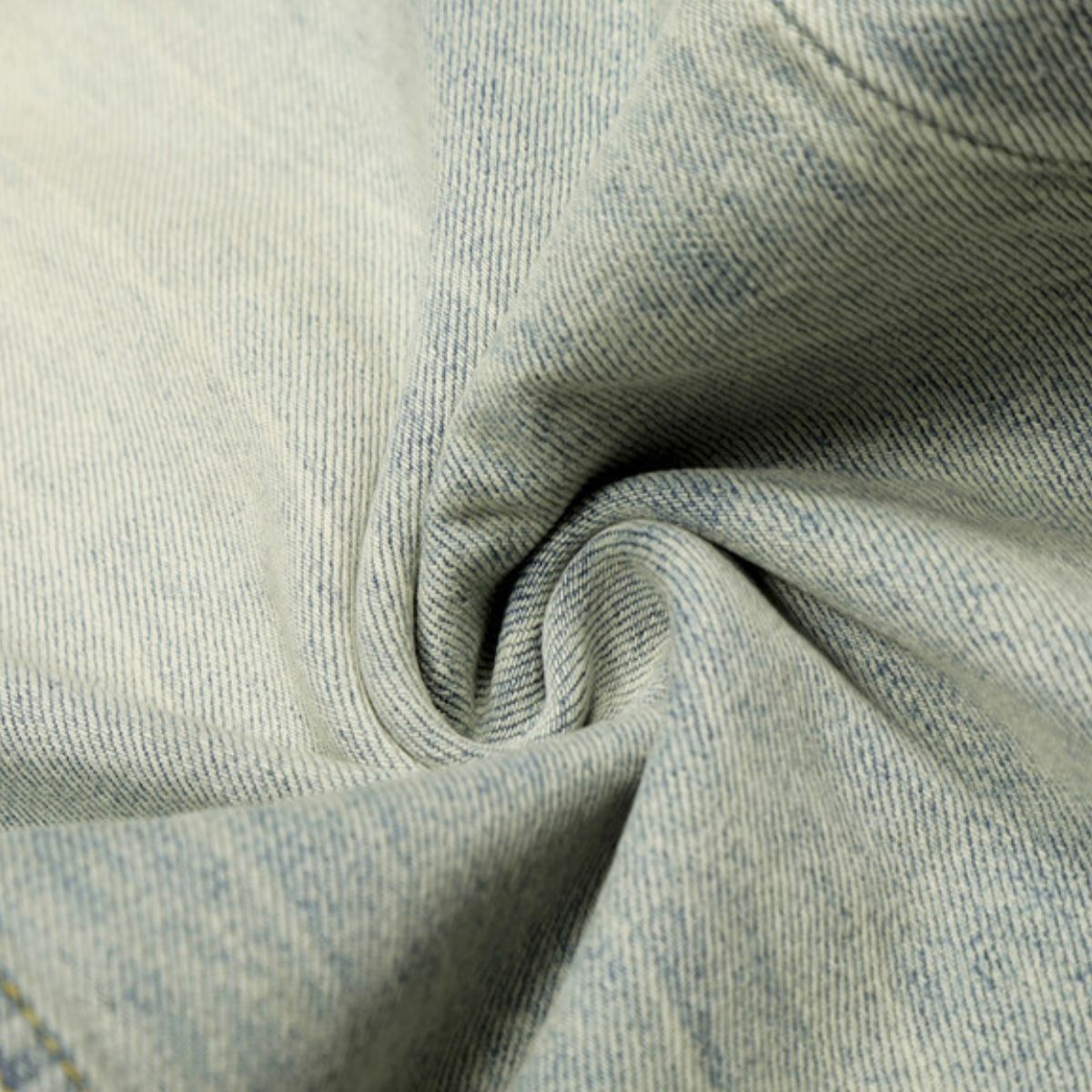 Men's Heavy-Washed Distressed Loose Straight-Leg Denim Pants