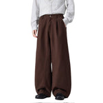 Relaxed Pleated Wide Leg Trousers