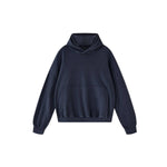 Sudadera con capucha pesada de color sólido