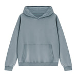 Cotton Heavyweight Washed Distressed Terry Hoodie