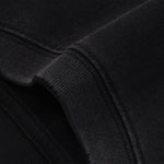 Black Washed Cotton Ripped Sweatshirt