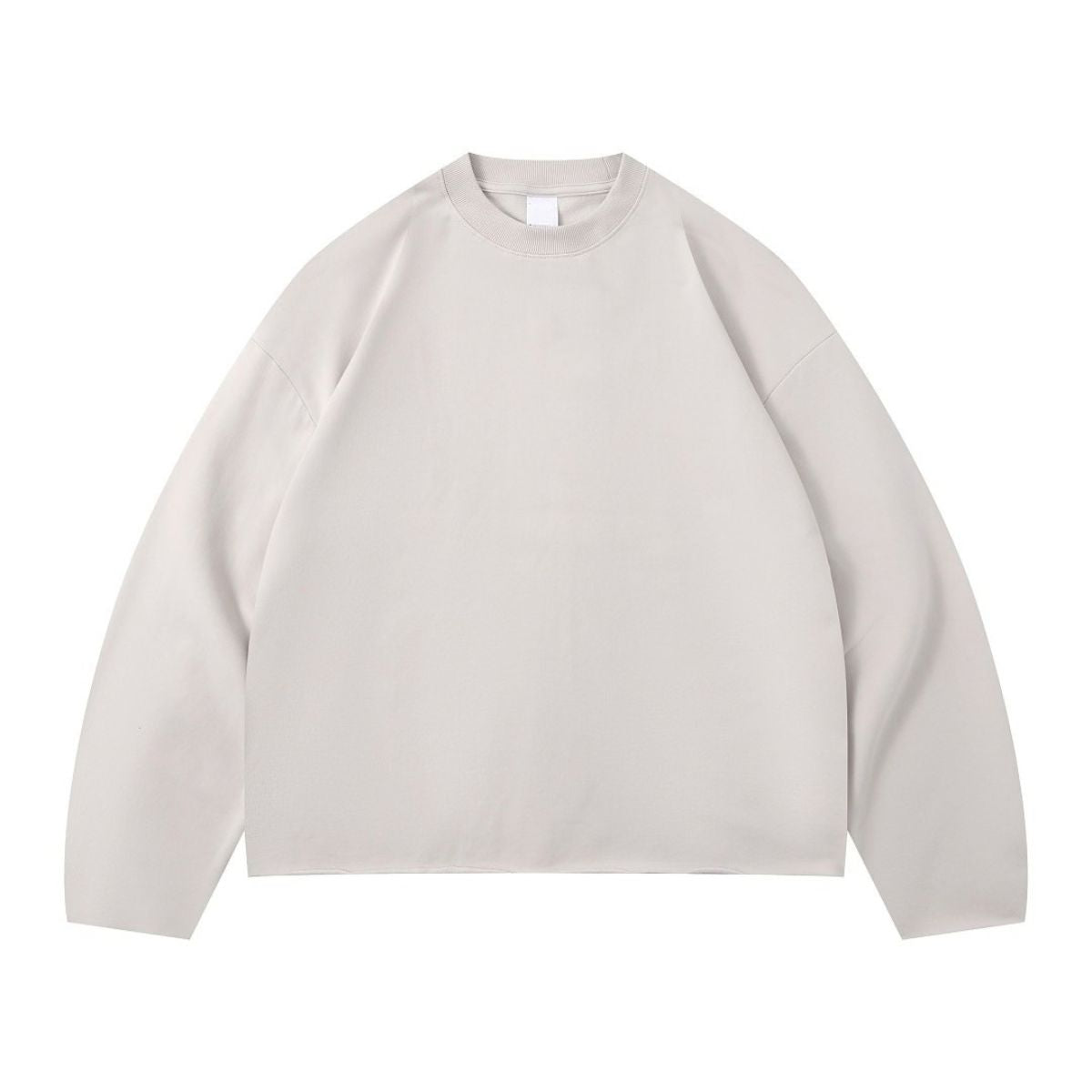 Curved Sleeve Modal French Terry Long Sleeve Tee