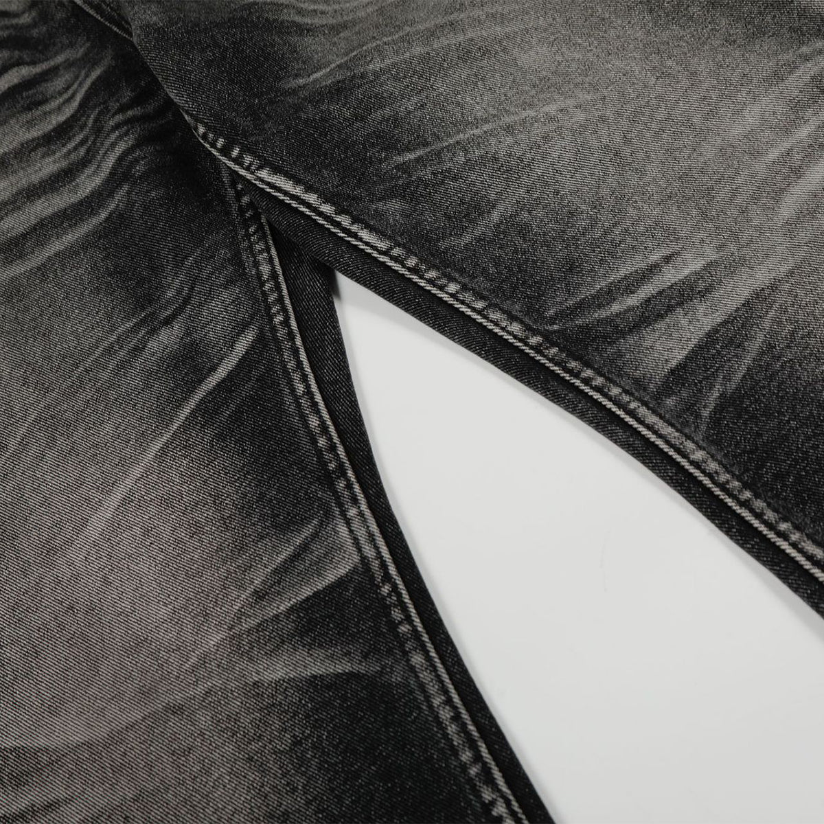 American High-Street Black Washed Flared Jeans