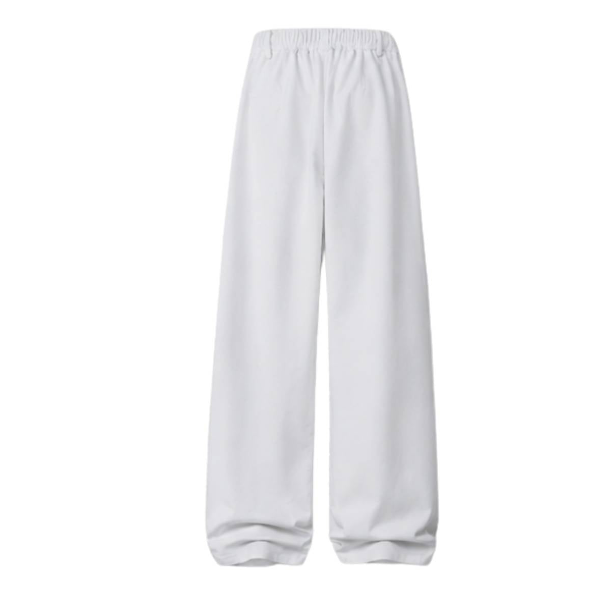 Premium Plain Pleated Seam Drape Wide Fit Stretch Pants