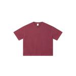 Camiseta destructiva de peso pesado con borde crudo de 10 oz