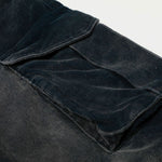 High Waisted Wide Leg Corduroy Cargo Pants